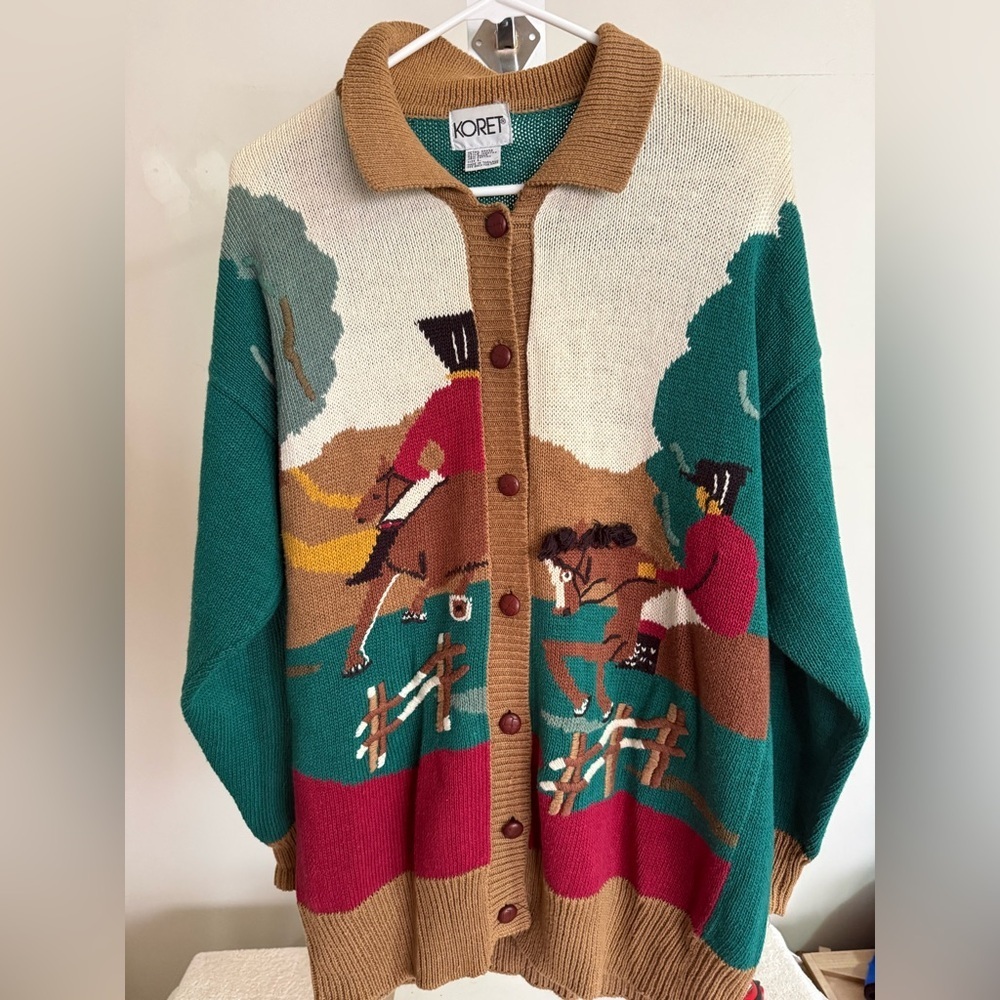 Vintage Koret Equestrian Cardigan